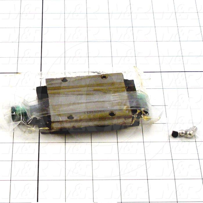 Slide (Rail) Guide, Slide Block, Steel, 63 mm Width of Block, 98 mm Length of Block, End, Side, & Inner Seals Contamination Protection, Light Preload