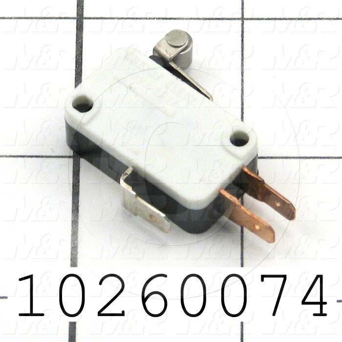 Snap Action Switch, SPDT, 125V, 15A, Quick Connection Terminal