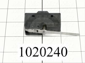 Snap Action Switch, SPDT, 125V, 15A, Screw Terminal, Hinge Lever