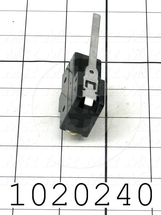 Snap Action Switch, SPDT, 125V, 15A, Screw Terminal, Hinge Lever