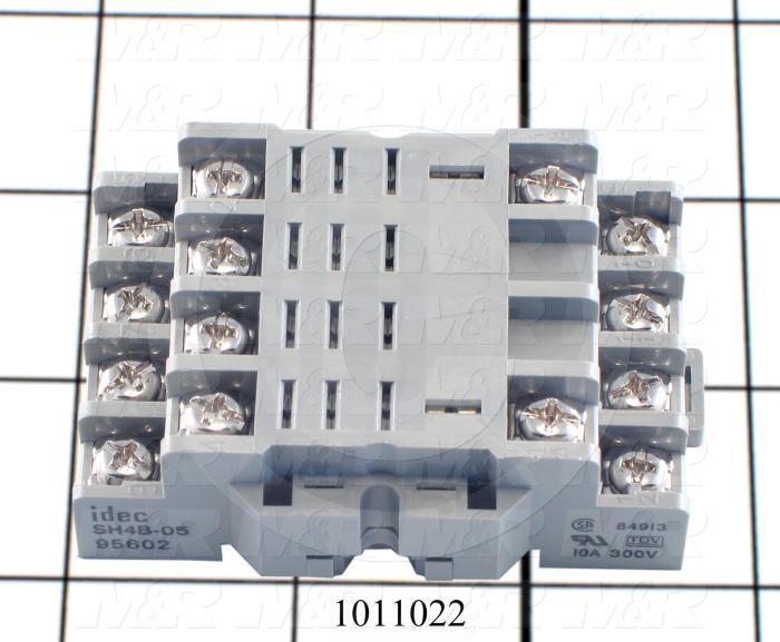 Socket for Relay, 14 Pins, DIN Rail, Use For RH4B Relays