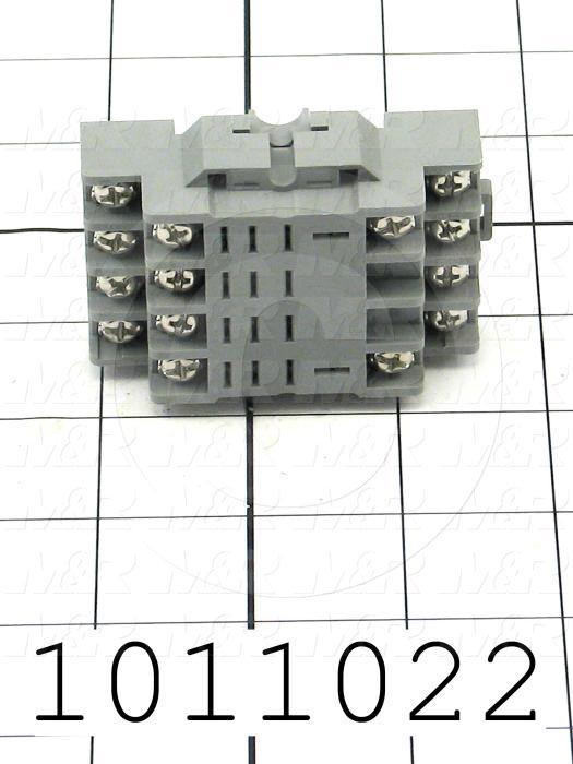 Socket for Relay, 14 Pins, DIN Rail, Use For RH4B Relays