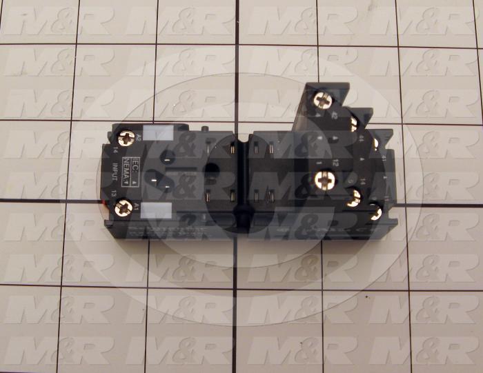 Socket for Relay, 8 Pins, DIN Rail/Panel, Isolated Coil, Use For RXM2 Relays