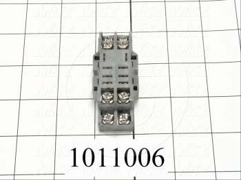 Socket for Relay, 8 Pins, DIN Rail, Use For RH2B Relays