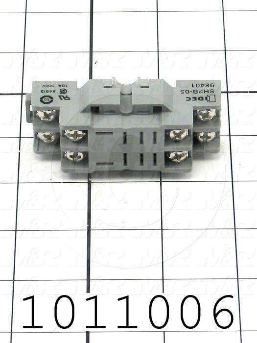 Socket for Relay, 8 Pins, DIN Rail, Use For RH2B Relays