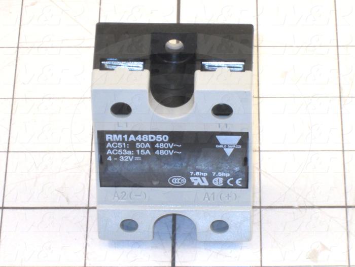 Solid State Relay, 1 Pole, 4-32VDC Input, 480VAC Output, 50A, 480VAC