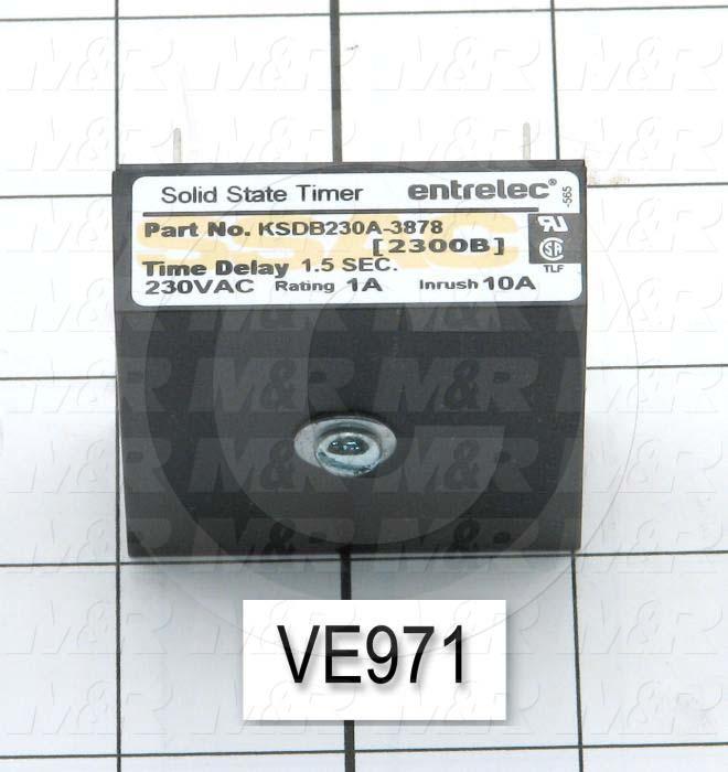 Solid State Relay, 1A Max Output, 230VAC