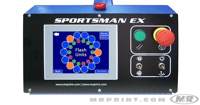 Sportsman EX’s touch-screen enables easy setting of Flash Unit positions