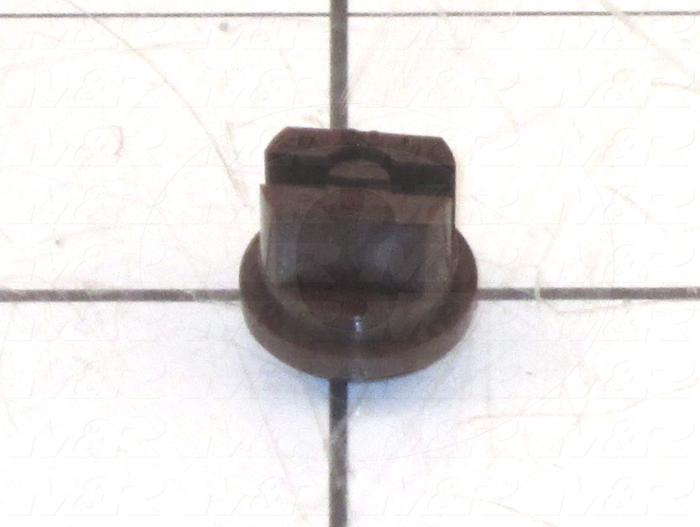 Spraying Systems, Spray Nozzle, Flat Pattern, 08 GPM Flow Rate, Brown