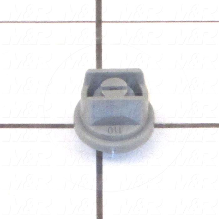Spraying Systems, Spray Nozzle, Flat Pattern, 08 GPM Flow Rate, Gray