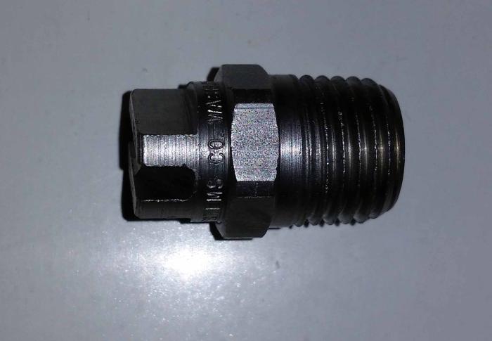 Spraying Systems, Spray Nozzle, Stainless Steel Material, 1/4 in. NPT Liquid Inlet, Male Thread Mounting, 65 Degree