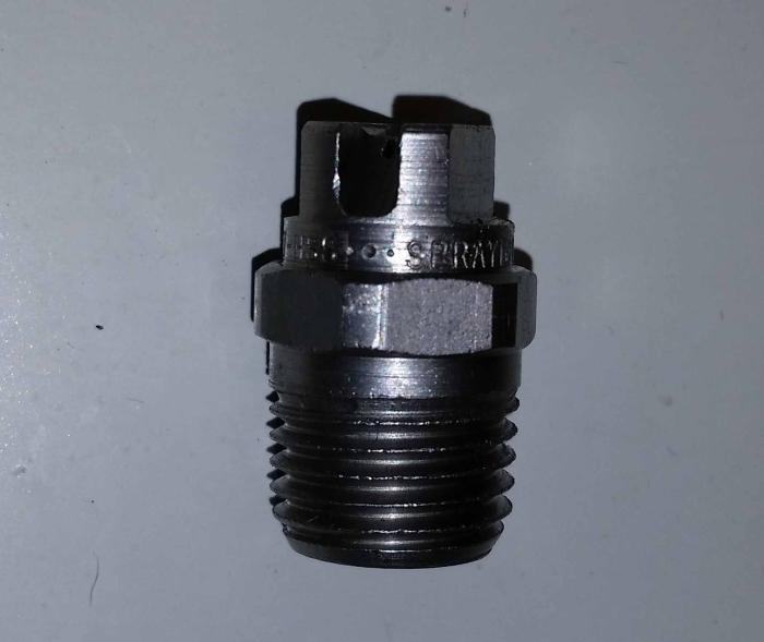 Spraying Systems, Spray Nozzle, Stainless Steel Material, 1/4 in. NPT Liquid Inlet, Male Thread Mounting, 65 Degree