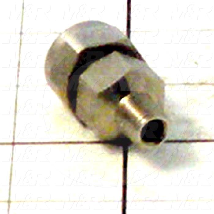 Spraying Systems, Unijet Blow-Off Nozzle, Flat Pattern, Stainless Steel Material, 1/8" NPT Liquid Inlet