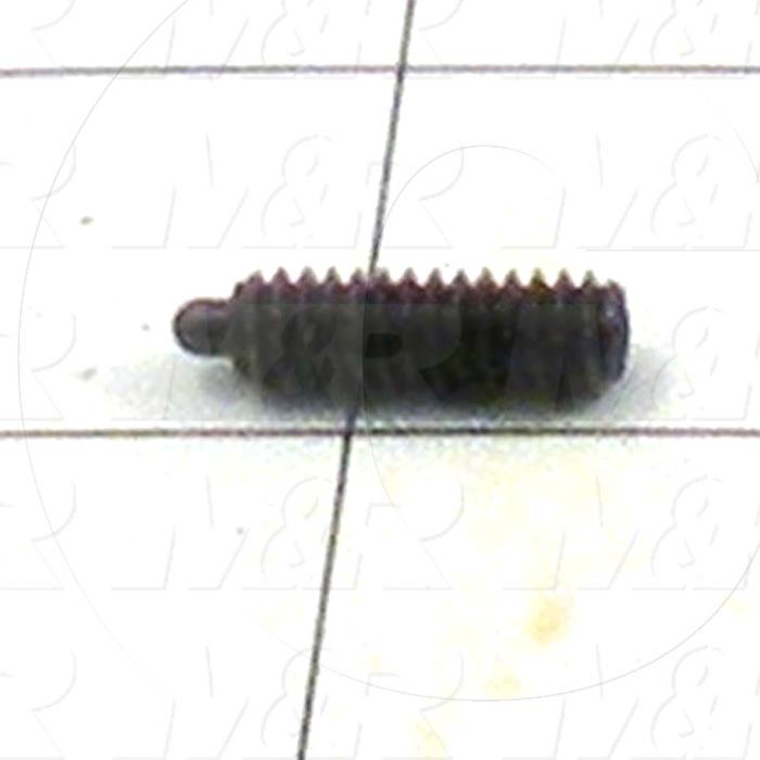 Spring Plungers, Round Nose, Steel Material, 1/4"-20 Thread Size, 0.750" Thread Length
