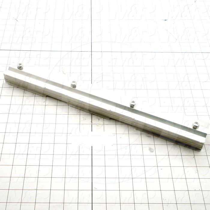 Squeegee Holders, Textile Press, Double Notch, Length 18"