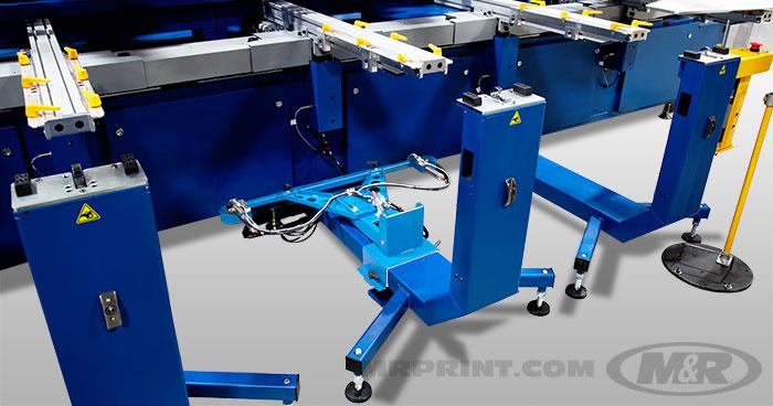 When not in use, the AOP support system quickly folds down and out of the way.