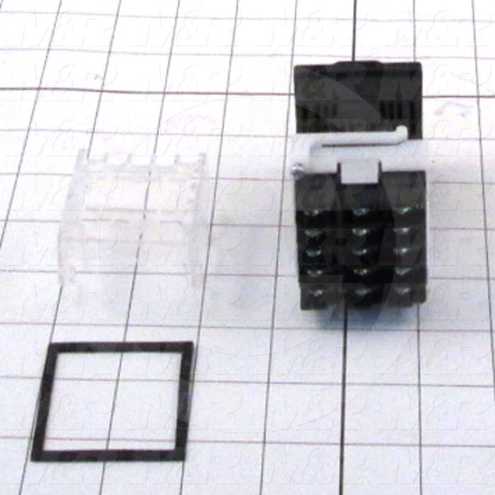 Temperature Controller, 1/16 DIN, Universal-Thermocouple, 2 Set Points, 2 Alarms, Digital, 100-240VAC, Base + Terminal Cover Units