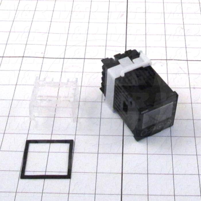 Temperature Controller, 1/16 DIN, Universal-Thermocouple, 2 Set Points, 2 Alarms, Digital, 100-240VAC, Base + Terminal Cover Units