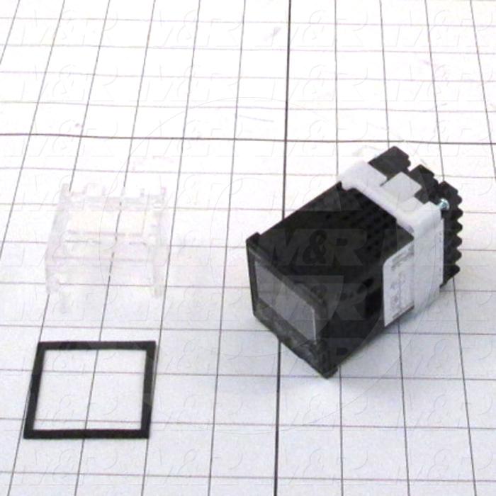 Temperature Controller, 1/16 DIN, Universal-Thermocouple, 2 Set Points, 2 Alarms, Digital, 100-240VAC, Base + Terminal Cover Units