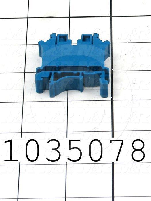 Terminal Block, 1 Pole, 20-6AWG, 65A, Blue