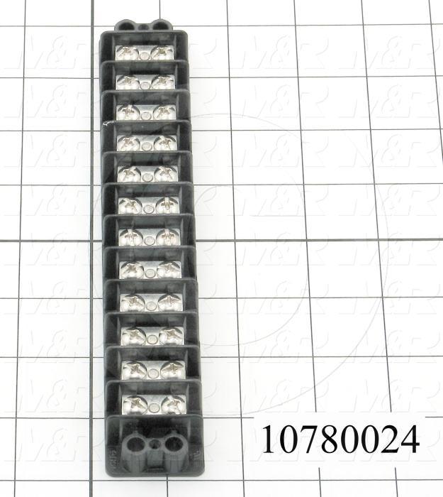 Terminal Block, Strip, 12 Poles