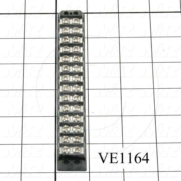 Terminal Block, Strip, 14 Poles, 22-12AWG