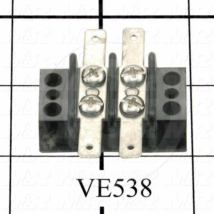 Terminal Block, Strip, 2 Poles