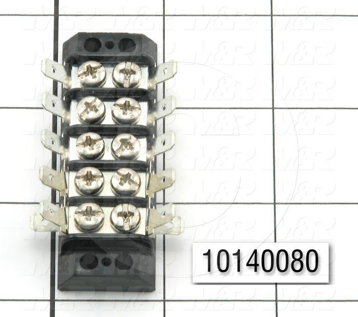 Terminal Block, Strip, 5 Poles