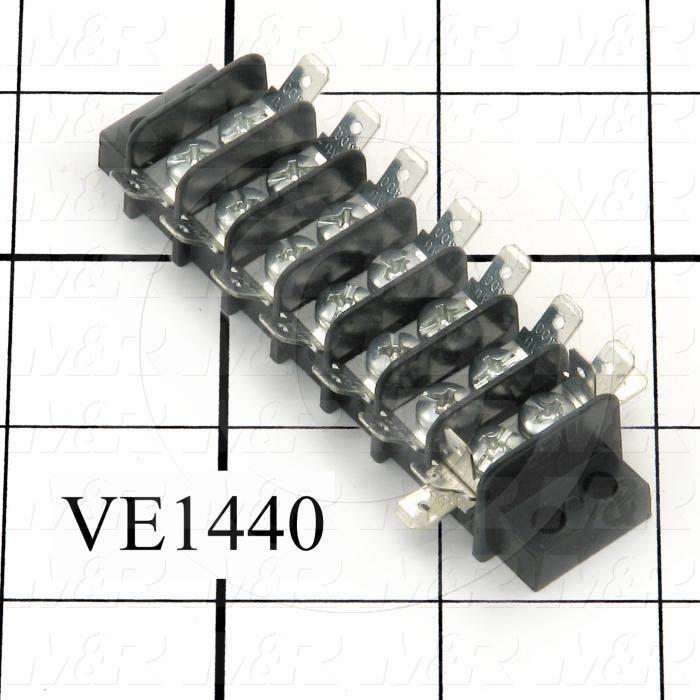 Terminal Block, Strip, 7 Poles