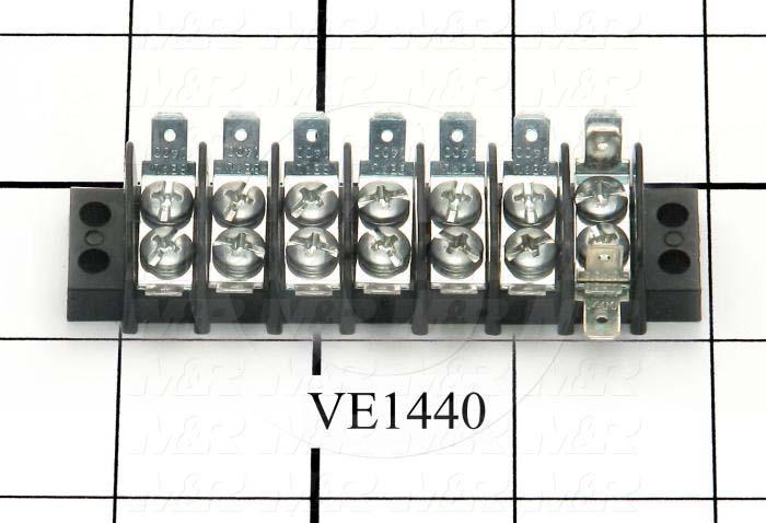 Terminal Block, Strip, 7 Poles
