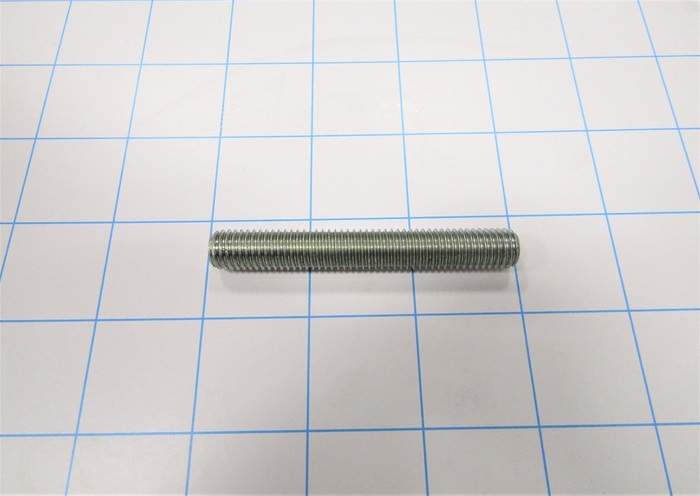 Threaded Rod/Stud, Threaded Rod, M10, 73 mm Thread Length, 73 mm Overall Length, Right Hand, W/ m4 x 10 mm hole Material