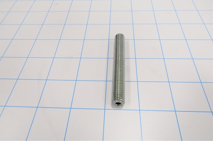 Threaded Rod/Stud, Threaded Rod, M10, 73 mm Thread Length, 73 mm Overall Length, Right Hand, W/ m4 x 10 mm hole Material