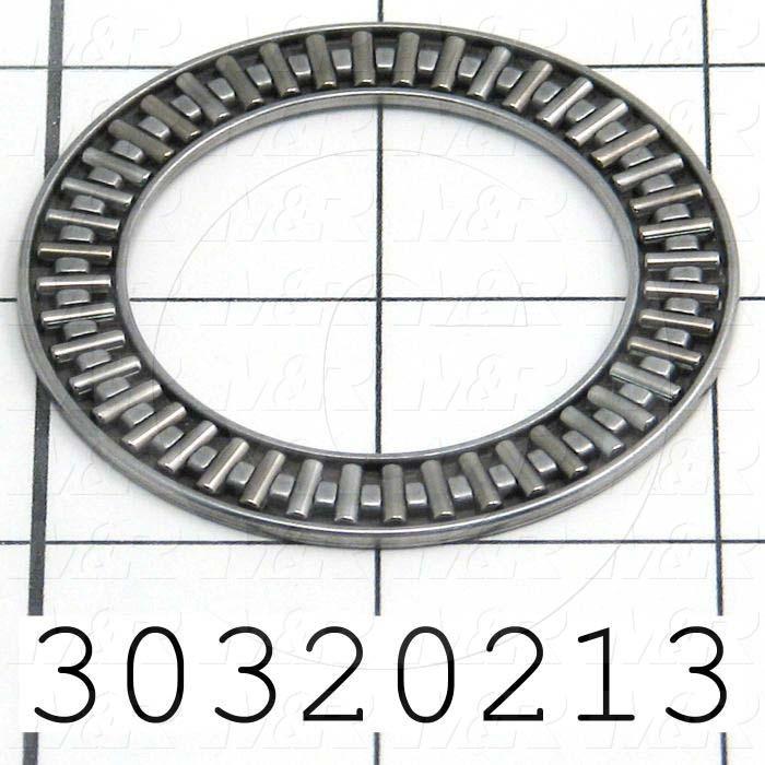 Thrust Bearings, Ansi, Needle Roller, Steel Material, Class Not Rated, 1.50" Shaft Diameter, 2.19" Outside Diameter, 0.08" Width