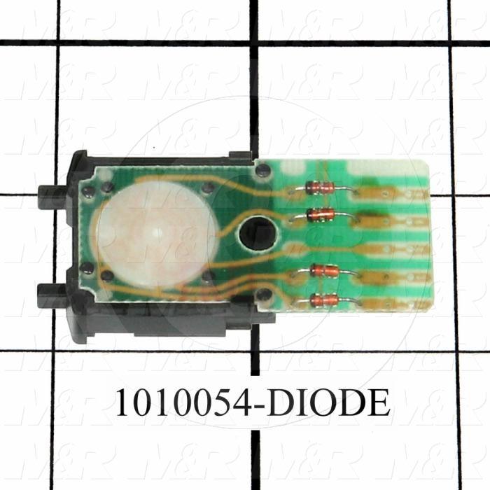 Thumbwheel Switch, Thumbwheel, BCD, with 4 Diodes, 50VAC - 28VDC, 0.1A (resistive load)