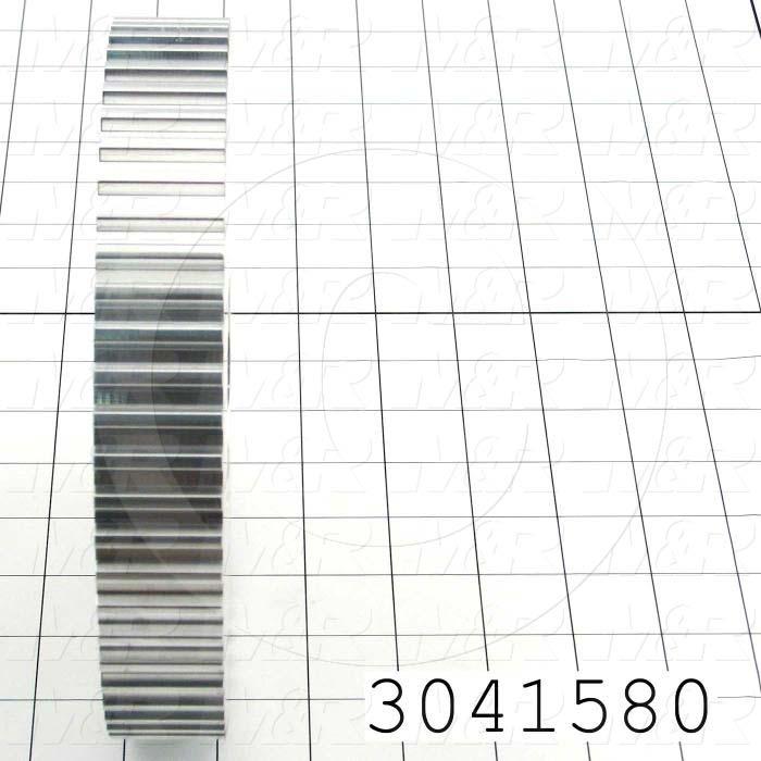 Timing Belt Pulley, Q-D SD Bushing Bore Type, T10 Tooth Profile, 60 Teeth, 10 MM Pitch, 189.15mm Pitch Diameter, 30 MM Height, Aluminum Material, 25 mm Belt Width