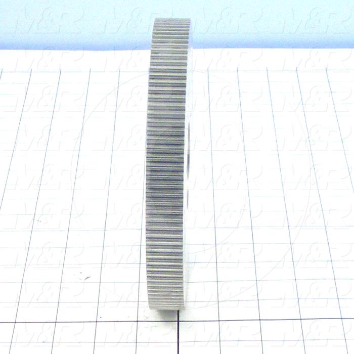 Timing Belt Pulley, Q-D SDS Bushing Bore Type, 112 Teeth, 7.018" Pitch, 6.980" Pitch Diameter, Aluminum Material, 15 mm Belt Width