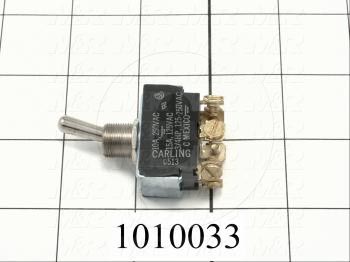 Toggle Switch, 3 Positions, DPDT