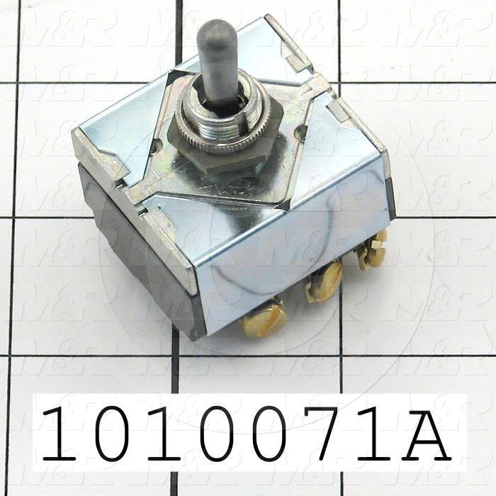 Toggle Switch, Hesitation, 3PDT, 125VAC, 15A