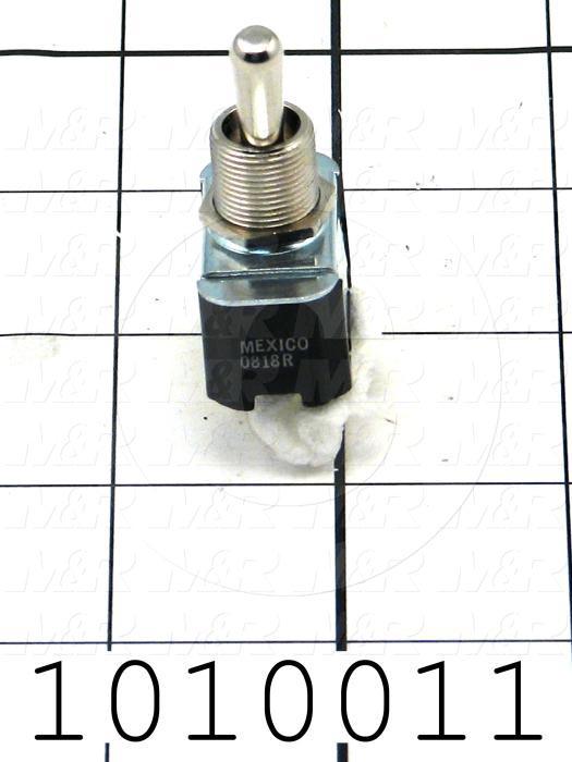 Toggle Switch, Maintained, 2 Positions, SPST, 250VAC, 10A