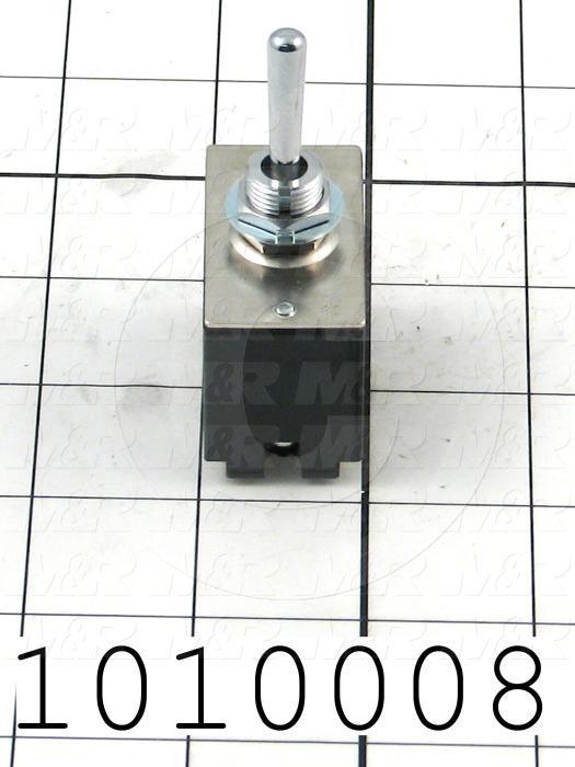 Toggle Switch, ON-NONE-ON, 2 Positions, DPDT, 250VAC, 30A