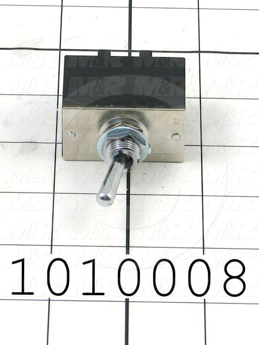 Toggle Switch, ON-NONE-ON, 2 Positions, DPDT, 250VAC, 30A