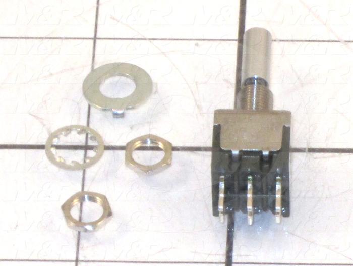 Toggle Switch, SPDT, Led Green, Led Yellow, 125VAC, 6A