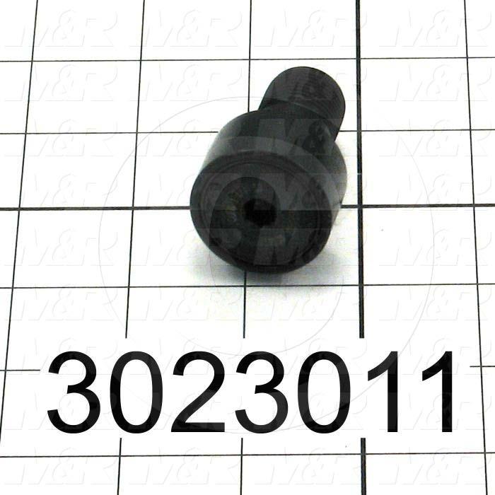 Track Rollers, ANSI, Crowned Type, 1.25" Roller Diameter, Heavy Stud Type, 0.75" Roller Width, 0.75" Stud Diameter, Needle Rolling Element, Hex Hole Mounting Type, Sealed Seal Type