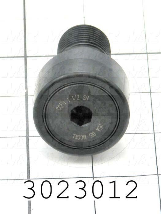 Track Rollers, ANSI, Crowned Type, 1.50" Roller Diameter, Heavy Stud Type, 0.875" Roller Width, 0.875" Stud Diameter, Needle Rolling Element, Hex Hole Mounting Type, Sealed Seal Type