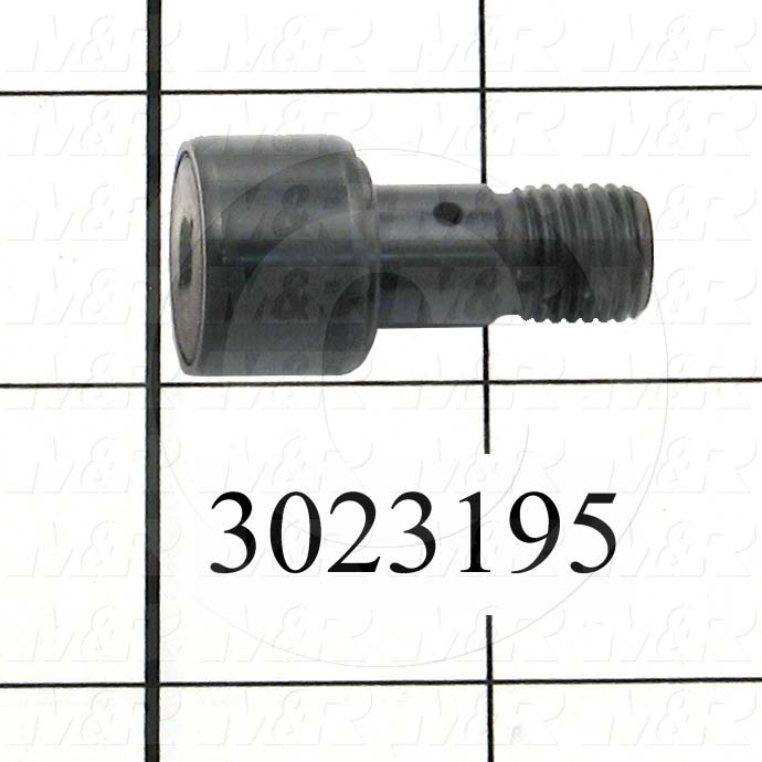 Track Rollers, ANSI, Cylinder Type, 0.75" Roller Diameter, Heavy Stud Type, 0.50" Roller Width, 0.438" Stud Diameter, Needle Rolling Element, Hex Hole Mounting Type, Sealed Seal Type