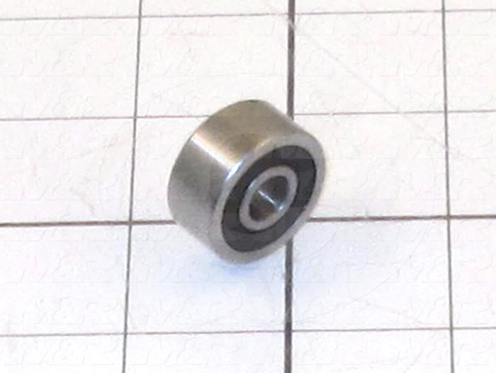 Track Rollers, ISO, 24 mm Roller Diameter, 11 mm Roller Width, 8 mm Bore Size, 1 Gal.