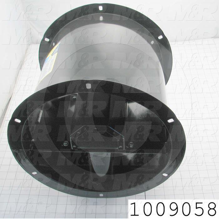 Tubeaxial, 12" Blower Diameter, 200F Temperature Rating, 2432CFM Max. Air flow