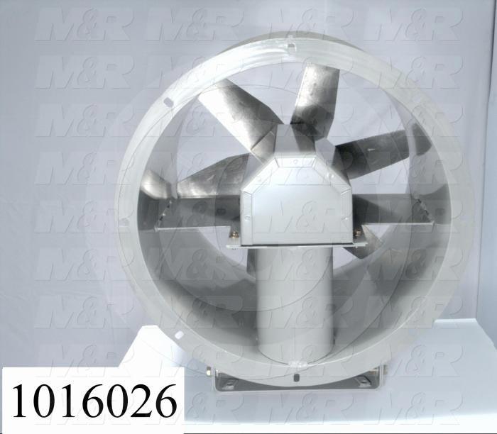 Tubeaxial, 16" Blower Diameter, 200F Temperature Rating, 3859CFM Max. Air flow