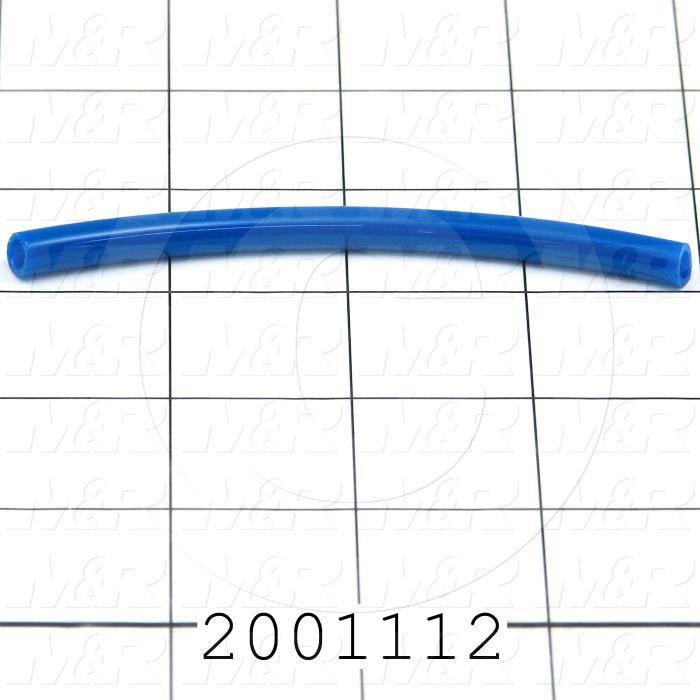 Tubing, 1/4" OD, Blue Color, Polyurethane Material, 95A Durometer With M&R Logo