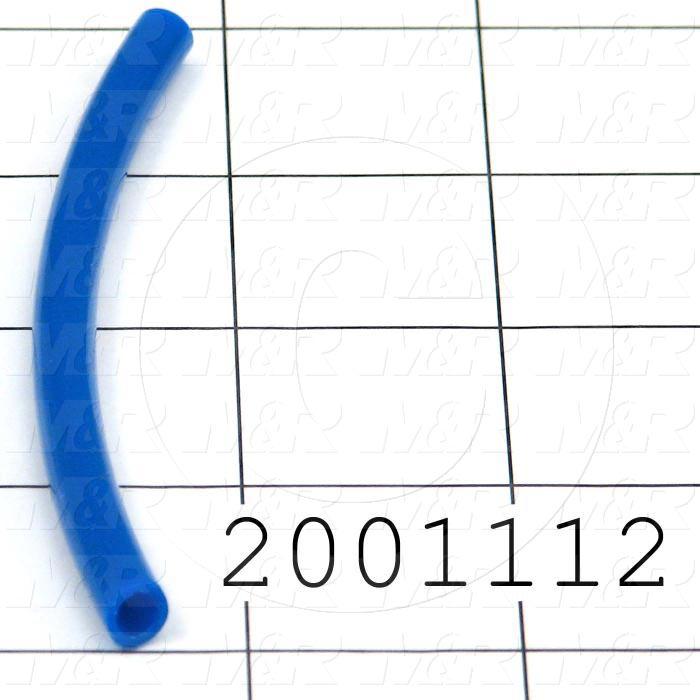 Tubing, 1/4" OD, Blue Color, Polyurethane Material, 95A Durometer With M&R Logo